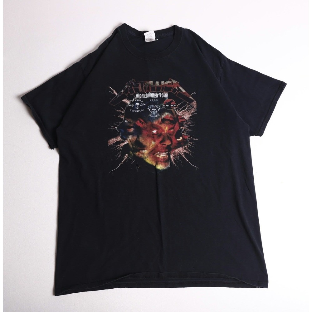 Metallica WorldWired Tour 2017 T-Shirt Avenged Sevenfold Gojira Black Large
